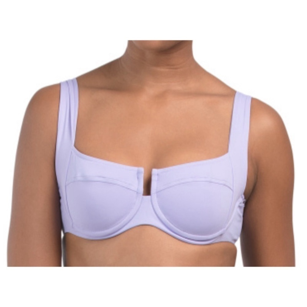NEW L*SPACE Camellia Bikini Top in Wisteria